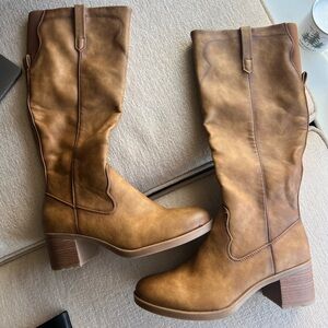 Baretraps Brown Knee-High Boots
